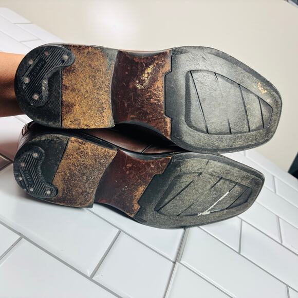 Johnston Murphy 20-6240 Brown Leather‎ Slip On Loafers Men’s 9.5M - Picture 4 of 10